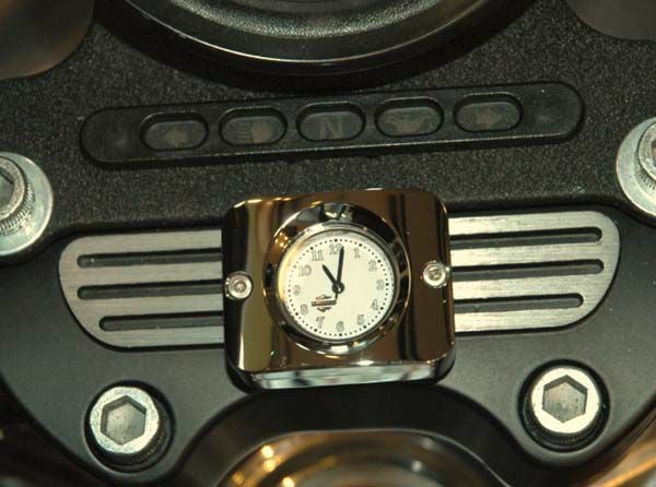 ビレット・アナログクロック クローム-02