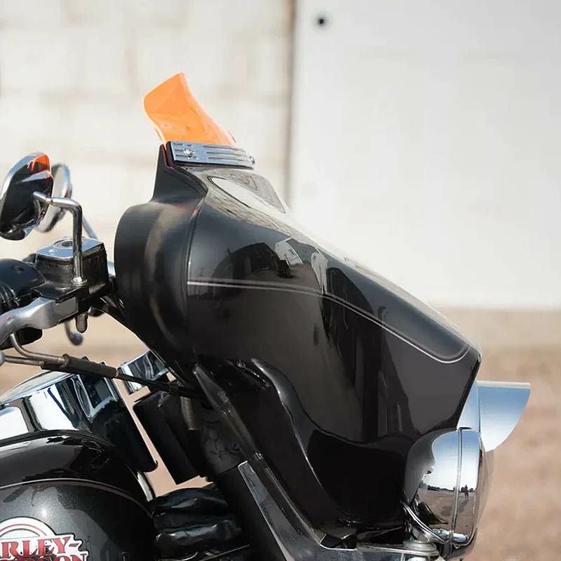 KLOCK Werks ICE KOLOR FLARE ウインドシールド 3.5インチ オレンジアイス 1996～2013 FLHT、FLHX 2