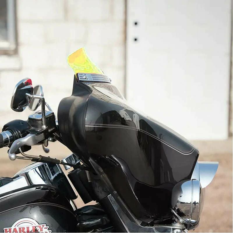 KLOCK Werks ICE KOLOR FLARE ウインドシールド 3.5インチ イエローアイス 1996～2013 FLHT、FLHX 2