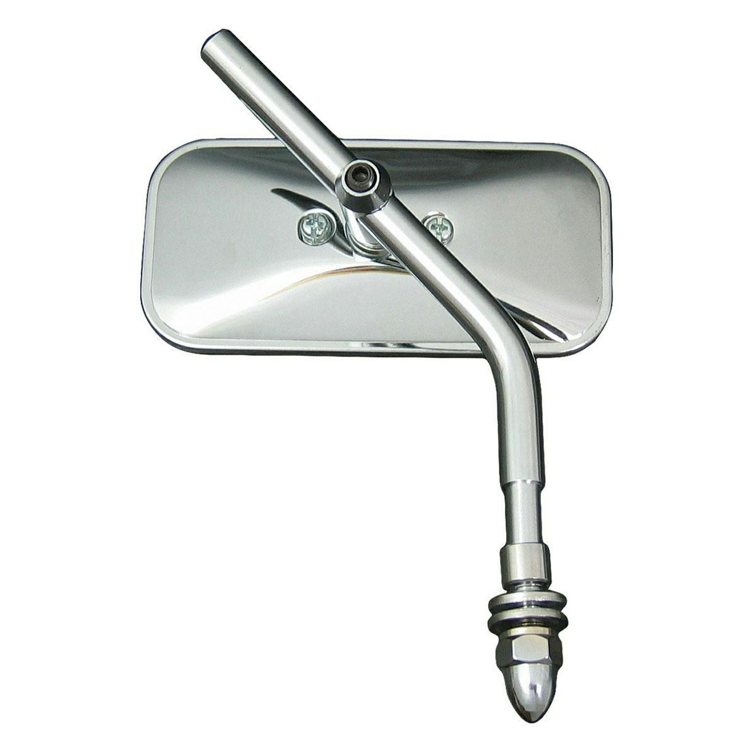 ハーレー用 ショートスクエアミラー (クローム) |ハーレーパーツ専門店