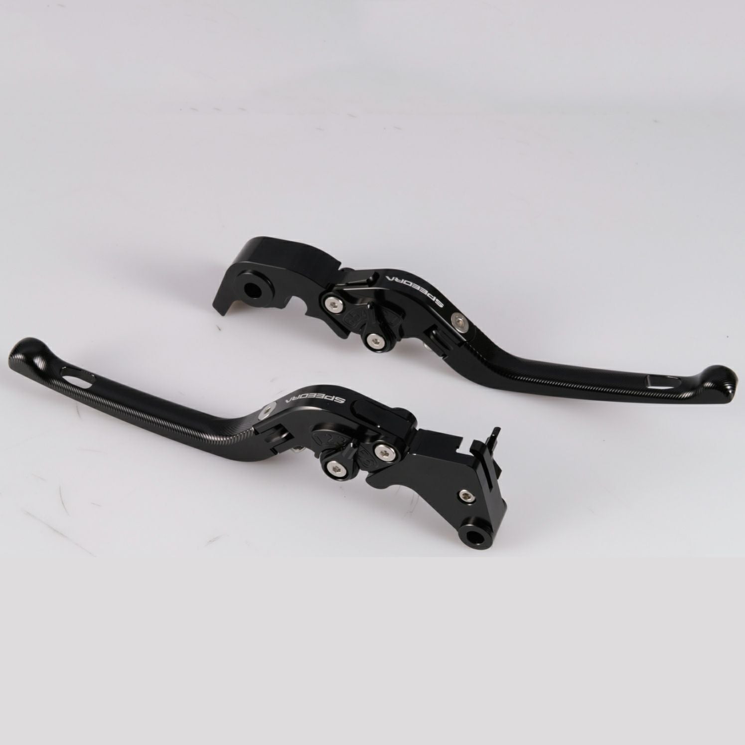 SPEEDRA X350用 可倒式・アジャスタブルレバーセット (ブラック/レッド