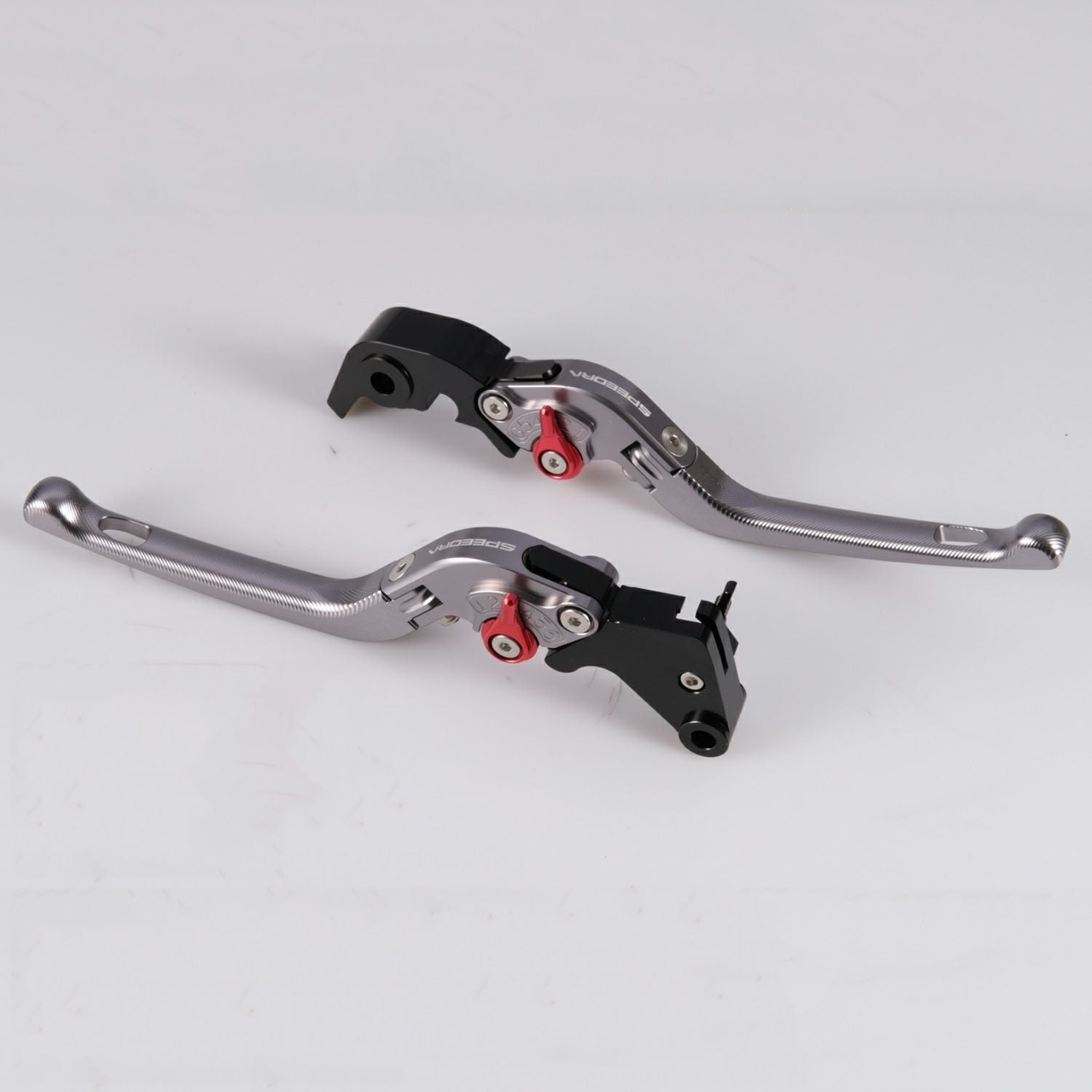 SPEEDRA X350用 可倒式・アジャスタブルレバーセット (チタン/レッド