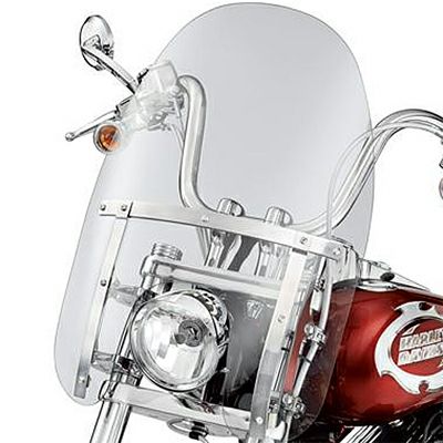 クイックリリース・コンパクト・ウインドシールド ポリッシュ ダイナ、ソフテイル-01