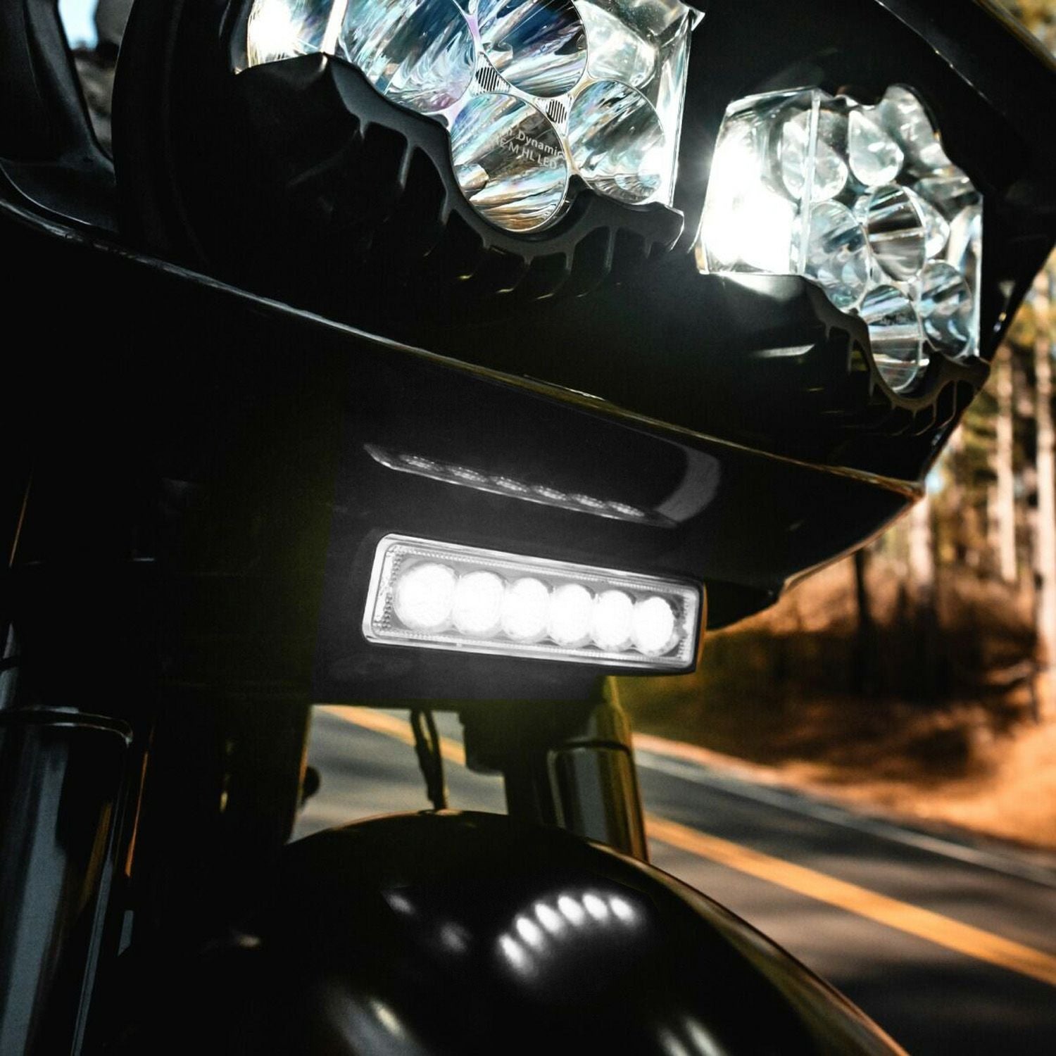Custom Dynamics LEDドライビングライトバー (イエロー) 【ダイナ