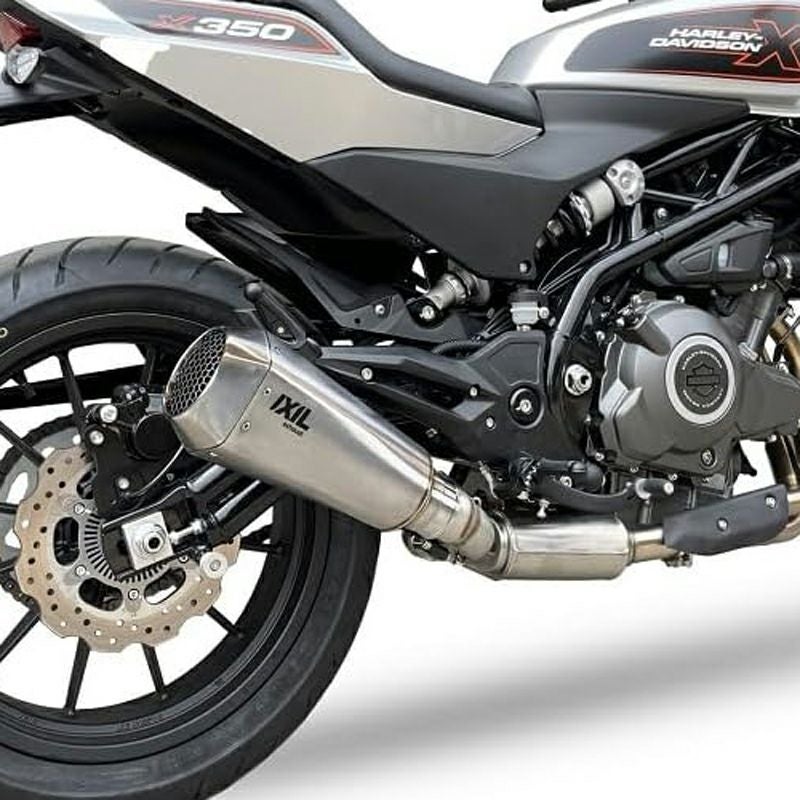 IXIL MK2 コニカルショート スリップオンマフラー (ブラック) X350