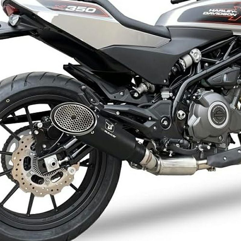 IXIL MK2 コニカルショート スリップオンマフラー (ブラック) X350