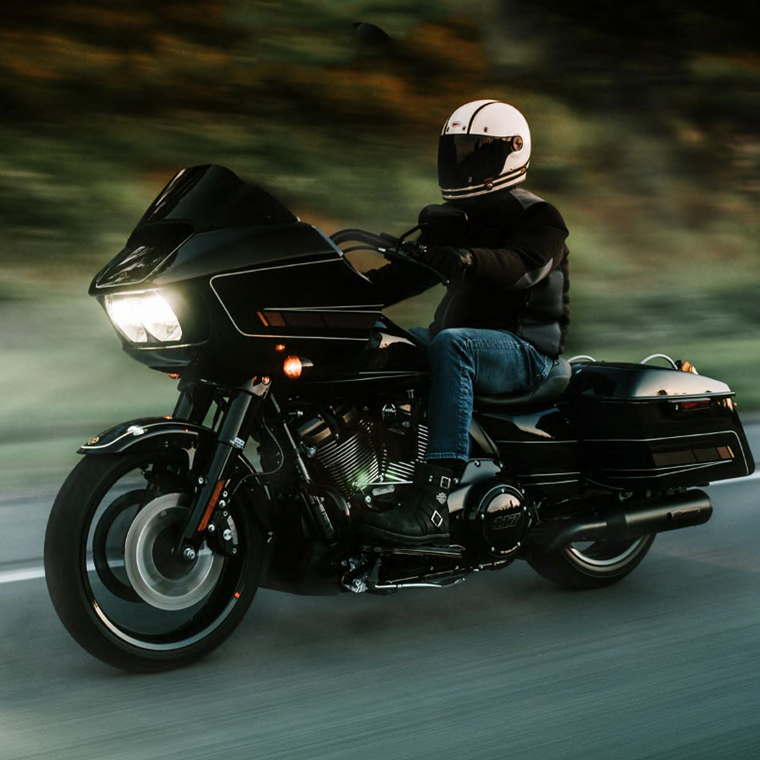 ラインハート 4.5″ DBX45 スリップオンマフラー ブラック/ブラック