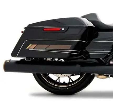 ラインハート 4.5″ DBX45 スリップオンマフラー ブラック/ブラック