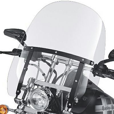 クイックリリース・コンパクト・ウインドシールド  グロスブラック-01