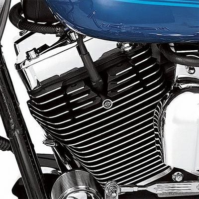 フィン・ヘッドボルトブリッジ  ブラック  '99～'06キャブレター仕様TWIN-CAMモデル用-01