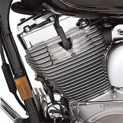 フィン・ヘッドボルトブリッジ  シルバー  '99～'06キャブレター仕様TWIN-CAMモデル用-01