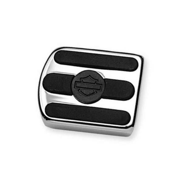 クローム＆ラバー・ブレーキペダルパッド  3スロット  ホリゾンタル  スモール-01