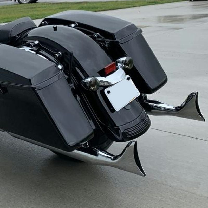 M8ツーリング用 36インチ・フィッシュテールマフラー 3インチ径