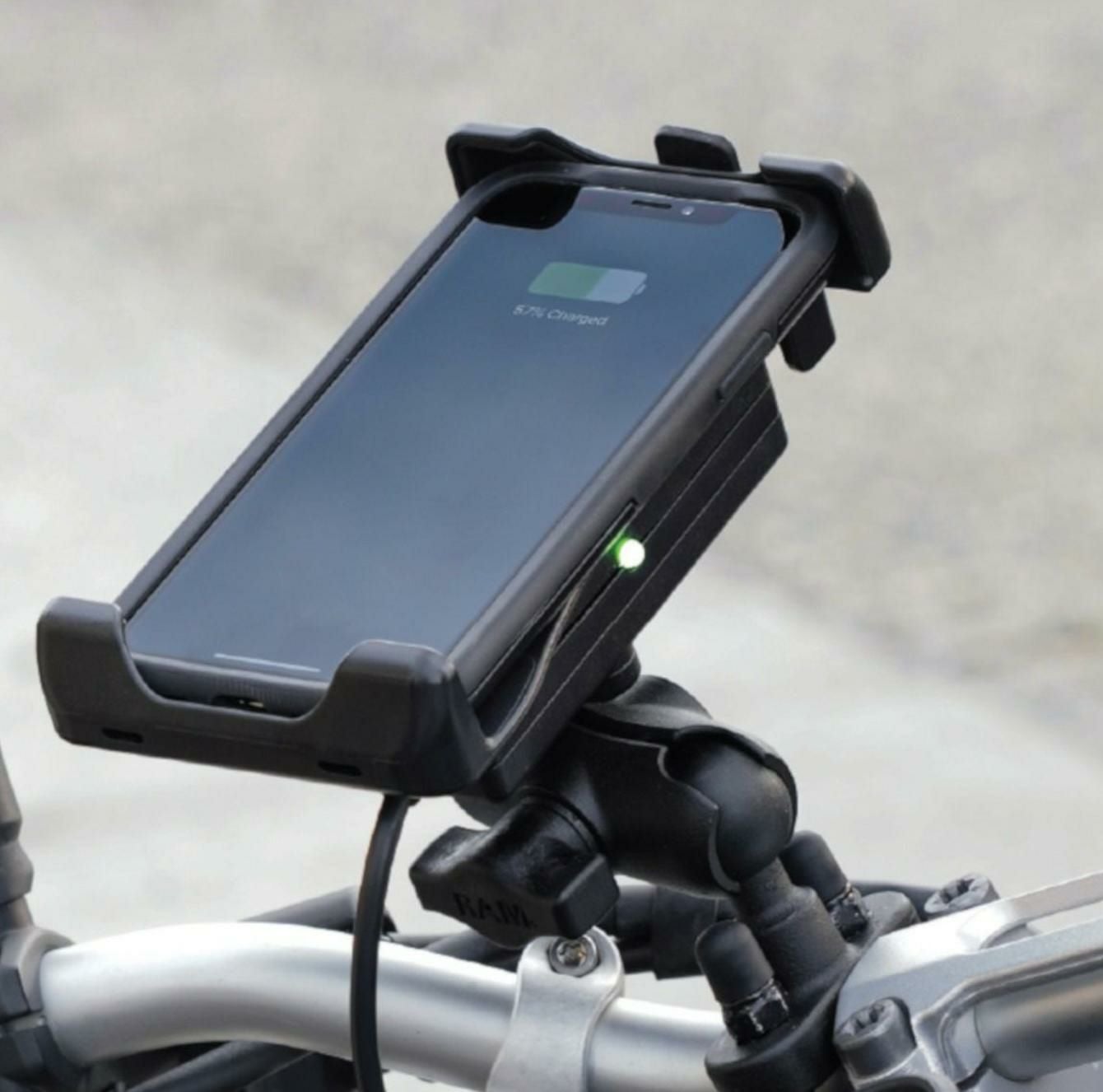 ラムマウント 防水ワイヤレス充電クレイドルスマホホルダー(15W