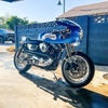 OMEGA RACER Cafe Racer ポリッシュアルミフェアリング スポーツスター 9