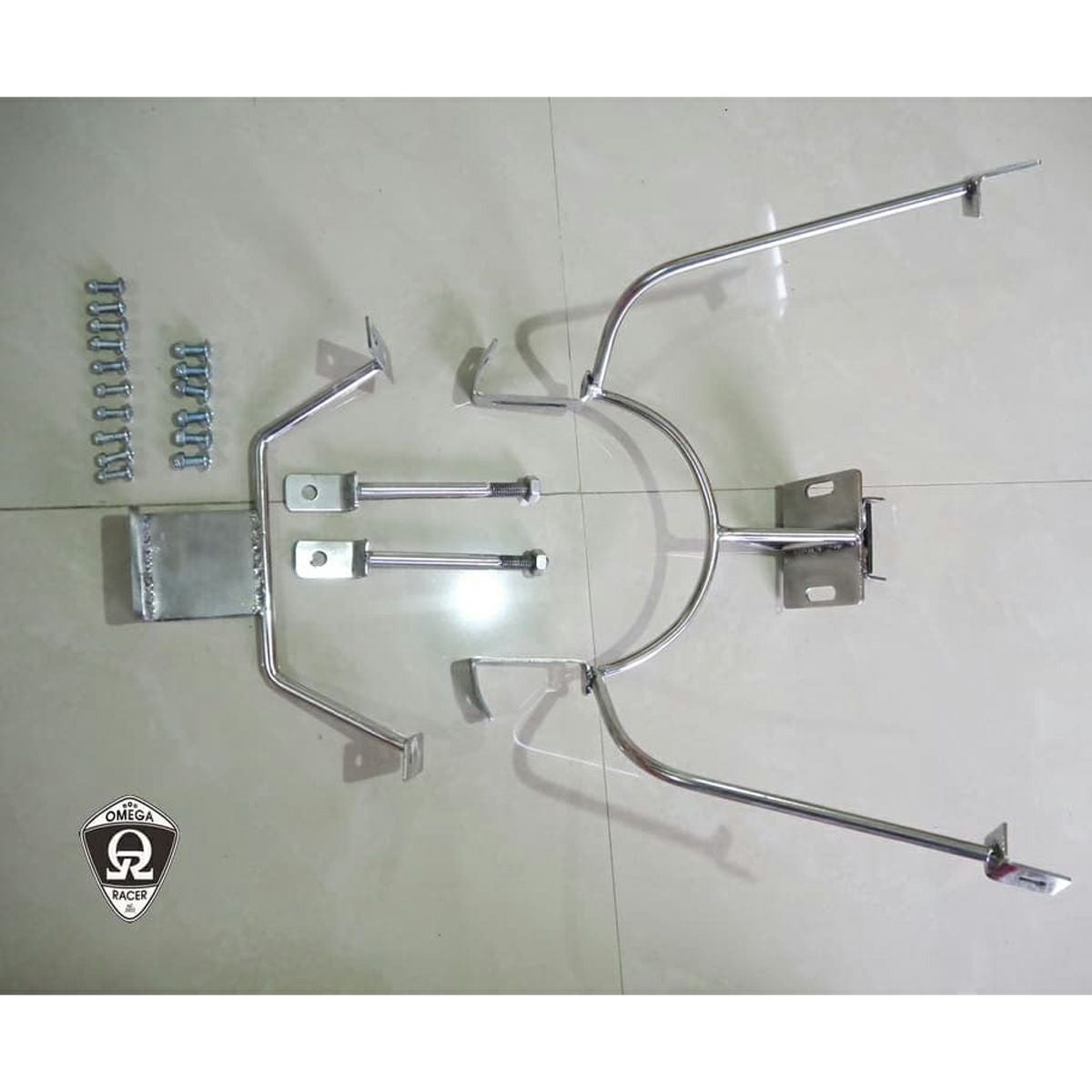 OMEGA RACER Cafe Racer ポリッシュアルミフェアリング スポーツスター 15