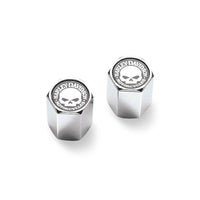 クローム・ABSバルブステムキャップ　スカル-01