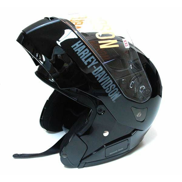 Retractable Sun Shield Jet （シールド付きフルフェイスヘルメット）グロスブラック-02