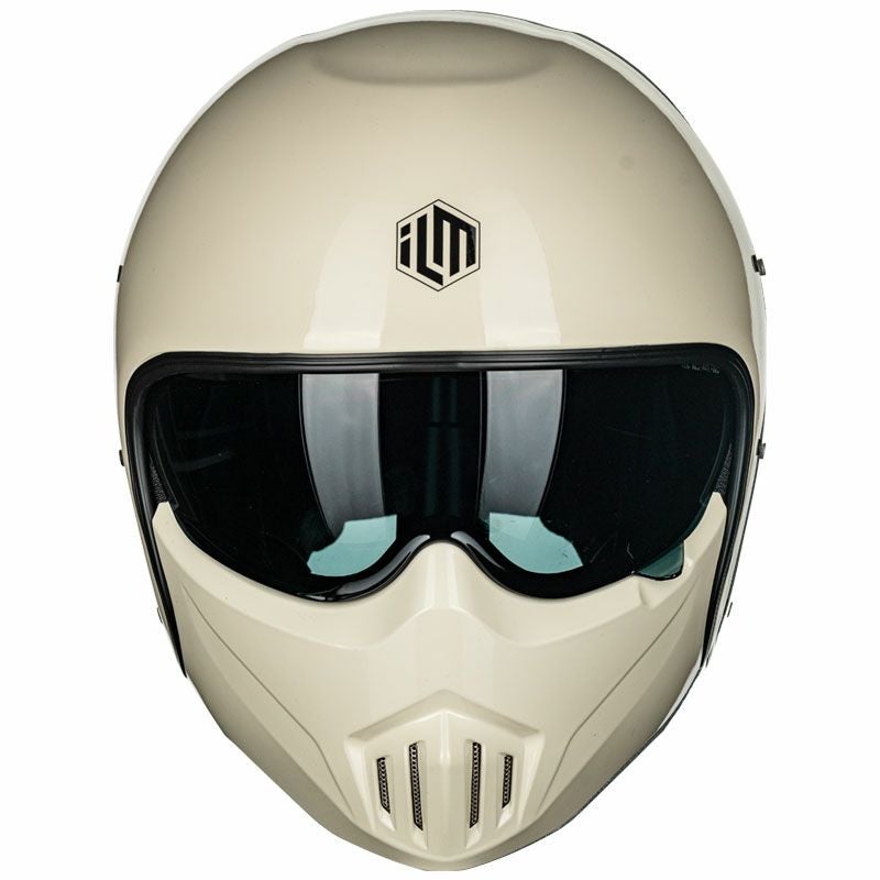 ILM MO310Pシリーズ オープンフェイス フルフェイスヘルメット ホワイト2