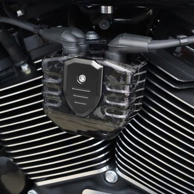 Screamin Eagle 135 ダービーカバー (ブラック) 【ツーリング 