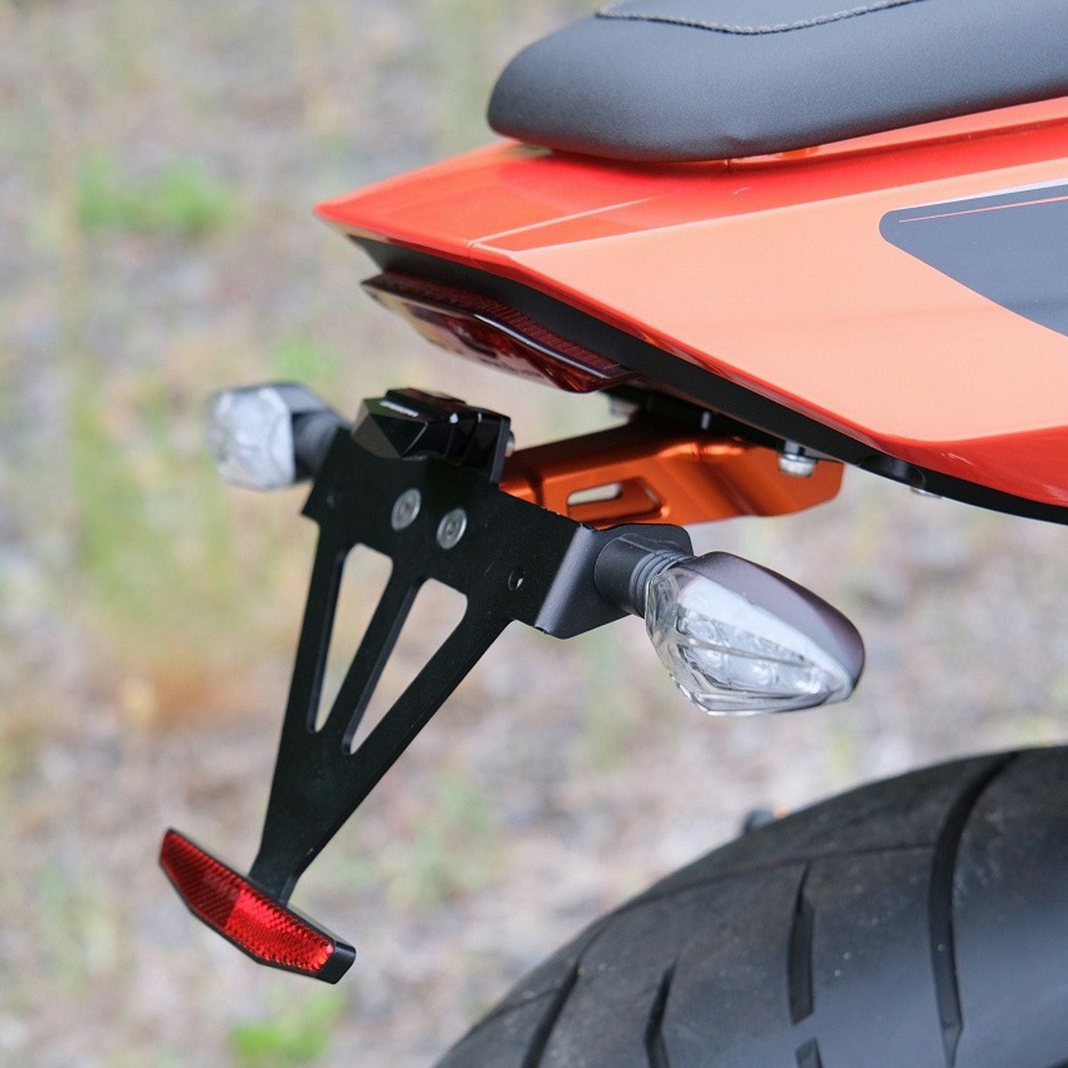 SPEEDRA ハーレー X350 アルミ削り出しフェンダーレスキット (オレンジ