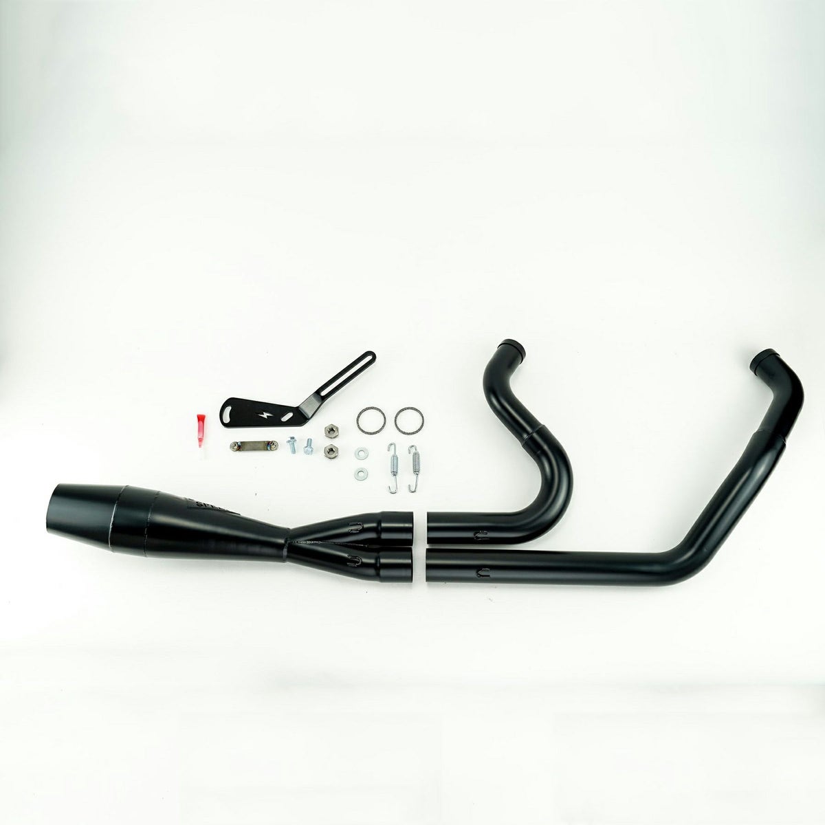 M8 ブレイクアウト、ファットボーイ ショーティー・2in1フルエキゾーストマフラー (ブラック) SAWICKI3