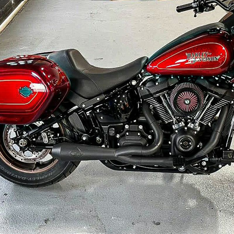 ハーレー M8 ローライダーST、スポーツグライド Bassani Ripper 2into1