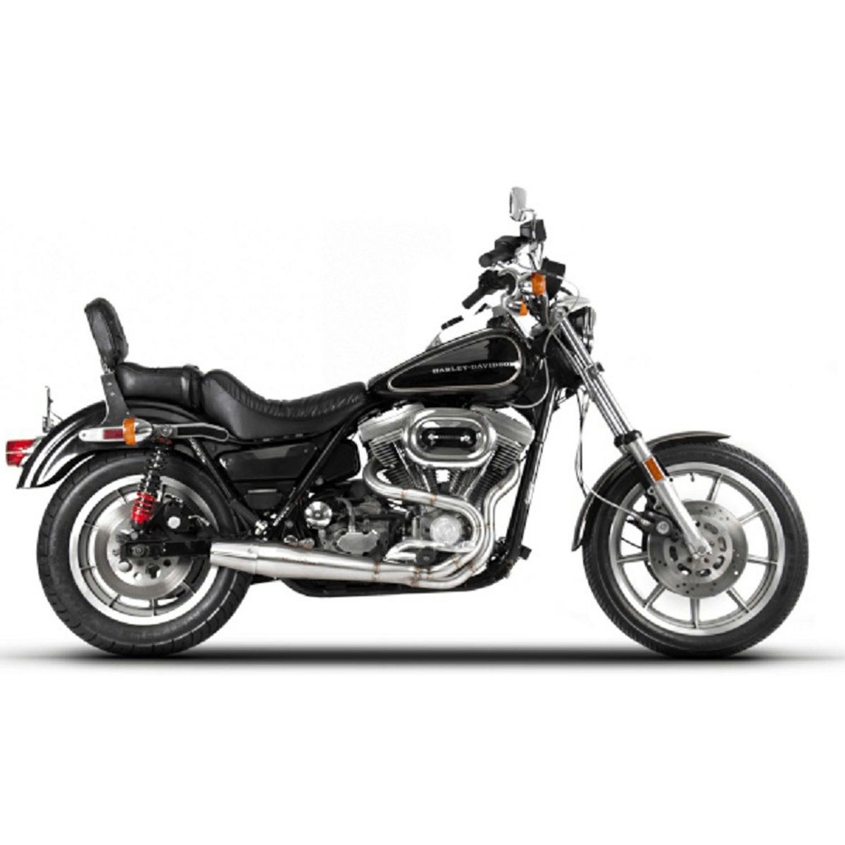 1984～1994 FXR 2-1 フルエキゾーストマフラー (サテンフィニッシュ) Red Thunder3
