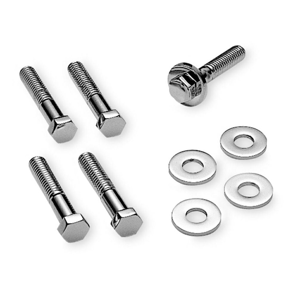 送込！ハーレーダビットソン ソフテイル 純正 スプロケ プーリーカバー クローム リアプーリー用クローム・ボルトセット ヘックスヘッド クローム