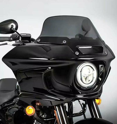 FXLRSTスタイルフェアリングキット グロスブラック スモークシールド 