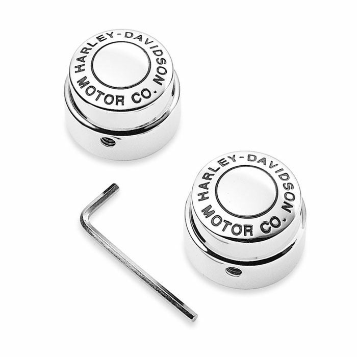 H-D MOTOR CO.ロゴ・フロントアクスルナットカバーキット |ハーレー