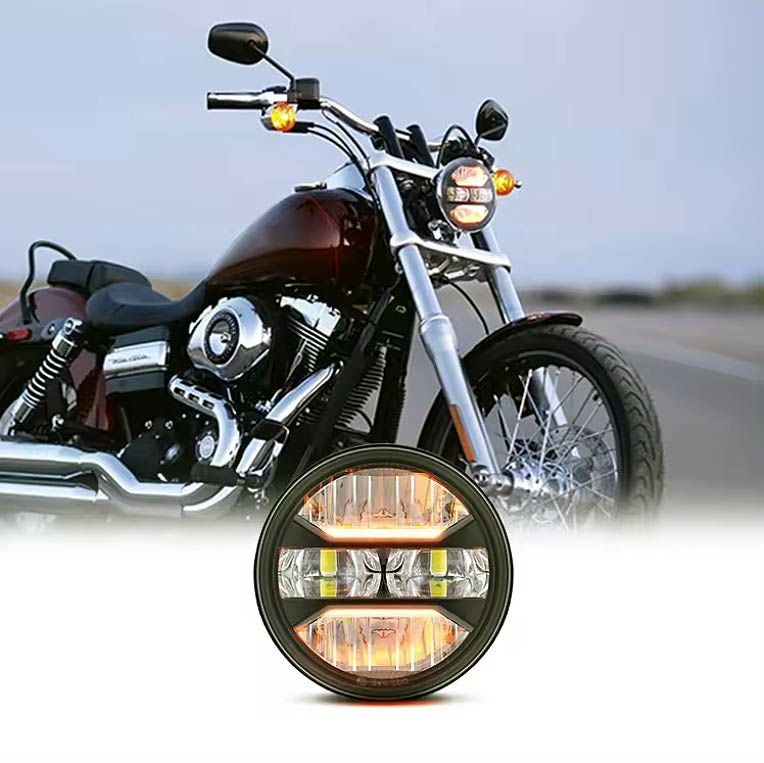 WMW プロジェクターLED 5-3/4インチ・ヘッドライト LEDリング ブラック