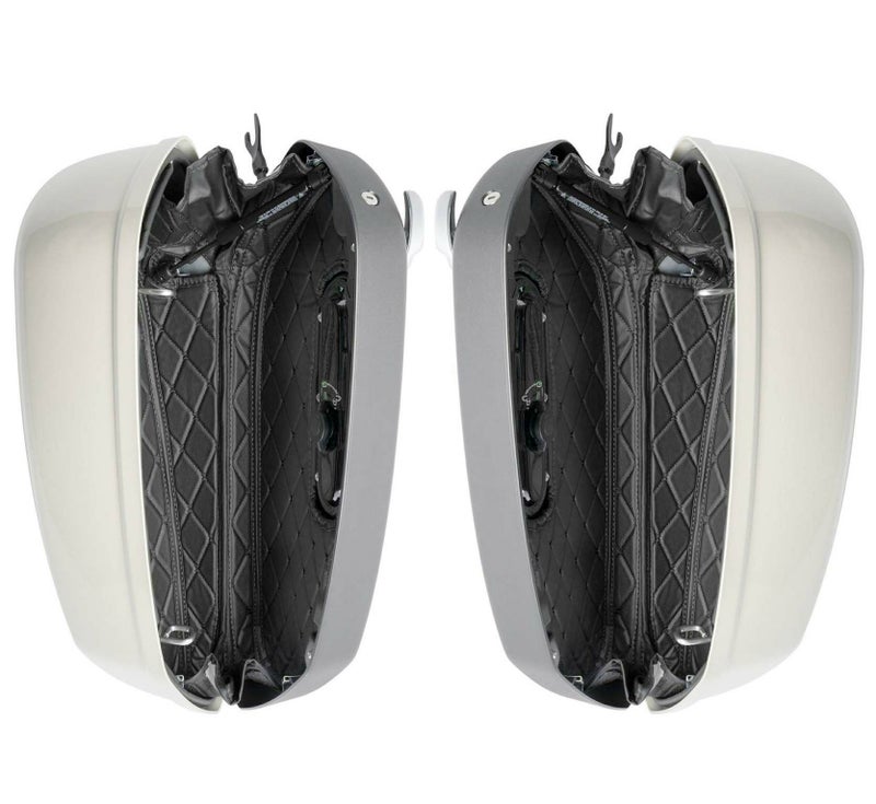 M8 ローライダーST、エルディアブロ、スポーツグライド用 サドルバッグライナー (ブラック/ブラック) Hog Workz1