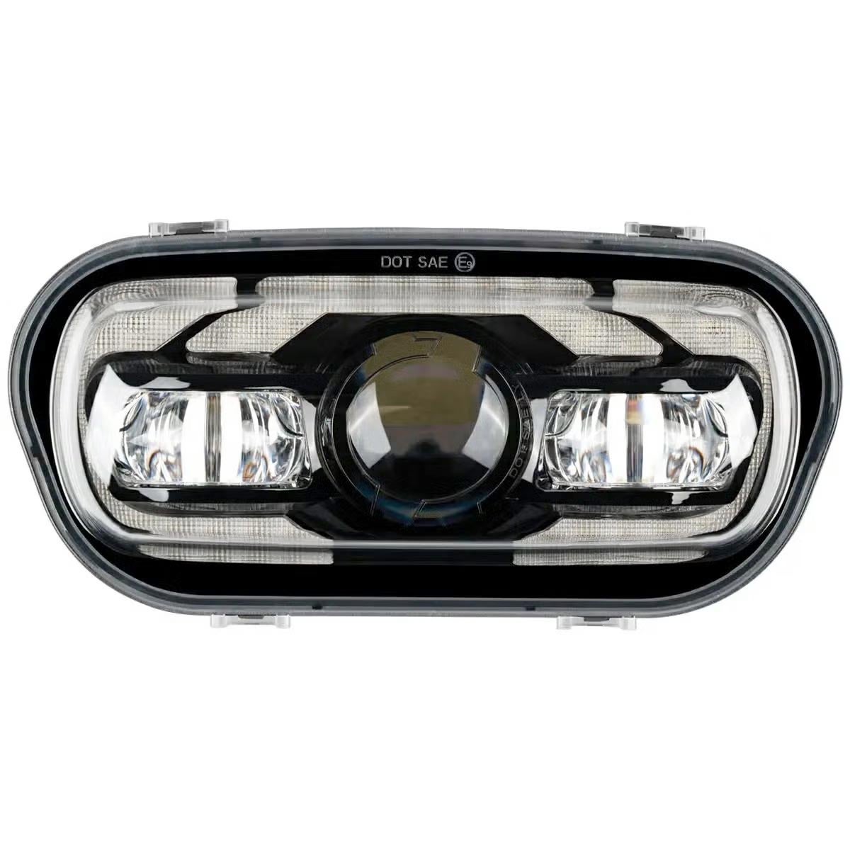 M8 ファットボブ用 LEDヘッドライト (ブラック) Hog Workz1