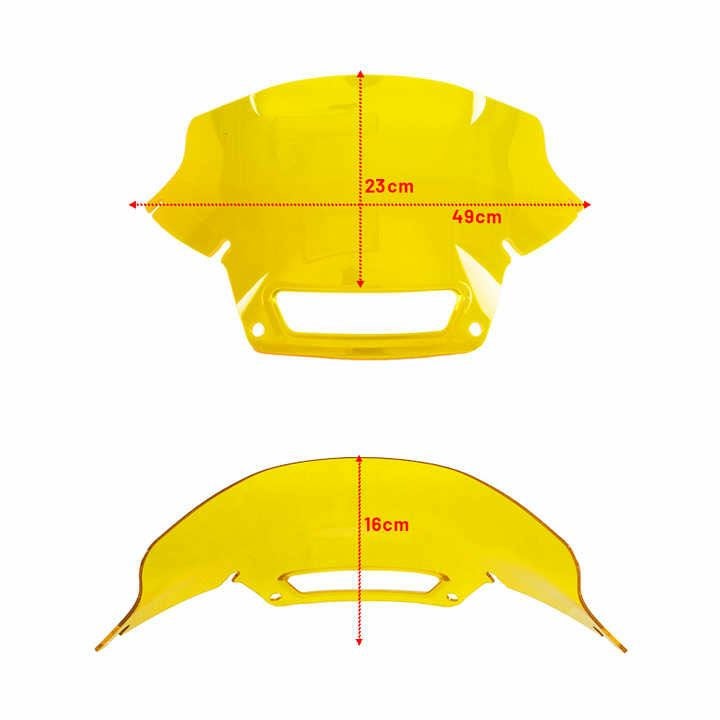 ローライダーST リプレイスメント ウインドシールド 7インチ オレンジ 3