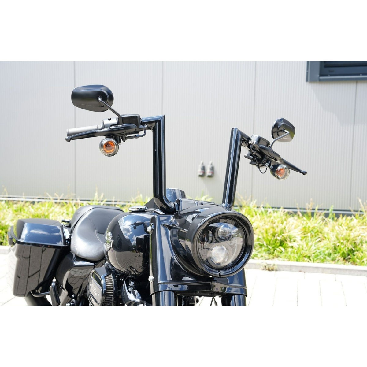 2017～2020 ロードキングスペシャル Atlas ファットハンドルバー 35cm (グロスブラック) Thunderbike4