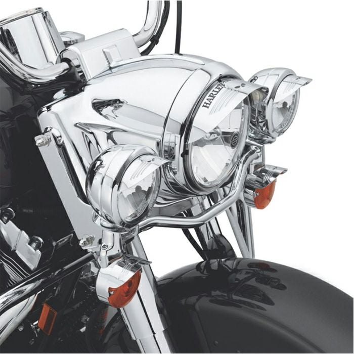 スポーツスター　ヘッドライトバイザー＆トリム ヘッドライトバイザー SKULL 5-3/4インチ |ハーレーパーツ専門店 HDパーツ