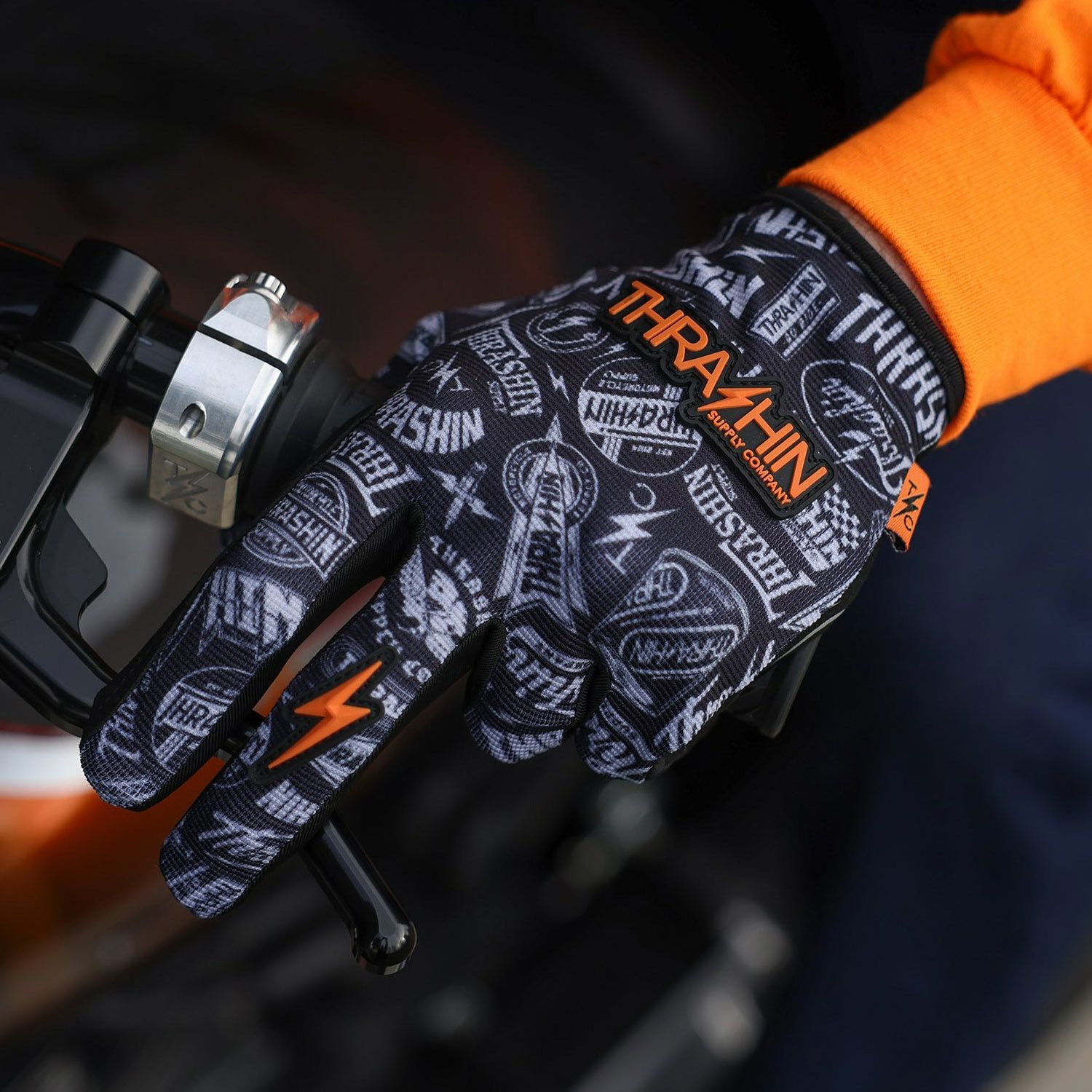 スラッシンサプライ(THRASHIN SUPPLY) ステルスグローブ ロゴ グレー