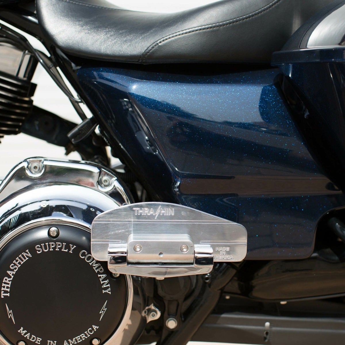 ツーリング、トライク バガーパッセンジャーフロアボード (クローム) Thrashin Supply3