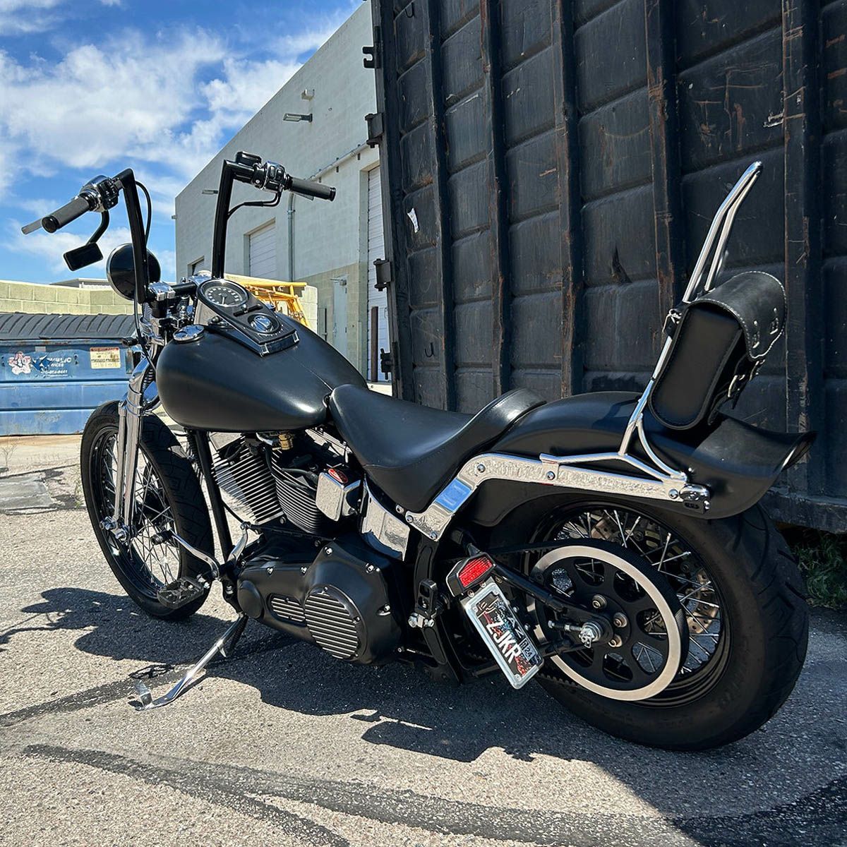 Joker Machine No1 OEM・角型ハーレーミラー (ブラック)3