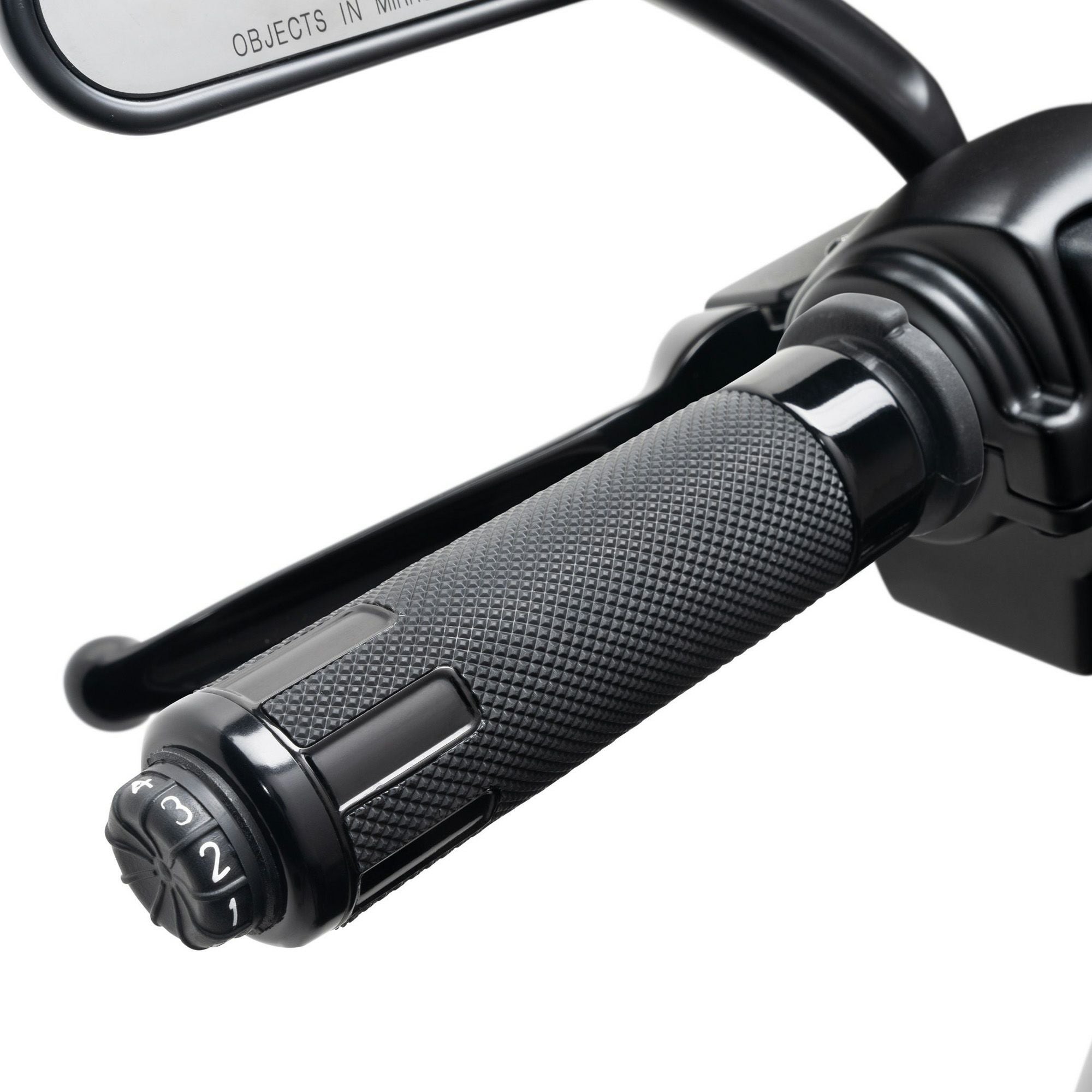 クローム＆ラバー エアフロー・ヒーテッドハンドグリップ |ハーレー