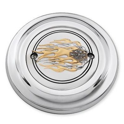 ゴールド＆クローム・フレイムコレクション・エアクリーナートリム（'08以降ダイナ）-01