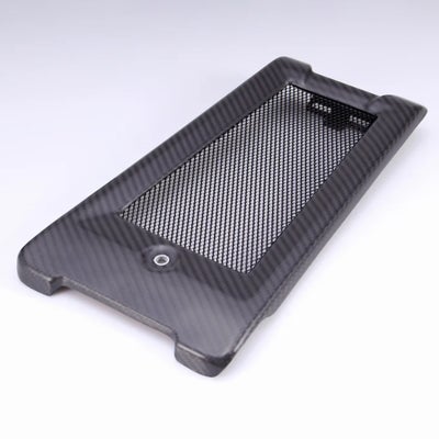 寺田モータース オイルクーラーコアガード M8ソフテイル用 ブラック 