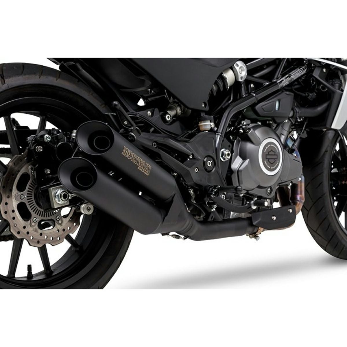 ハーレー X350 クロスツイン・2本出しスリップオンマフラー JMCA MOROWAKI4