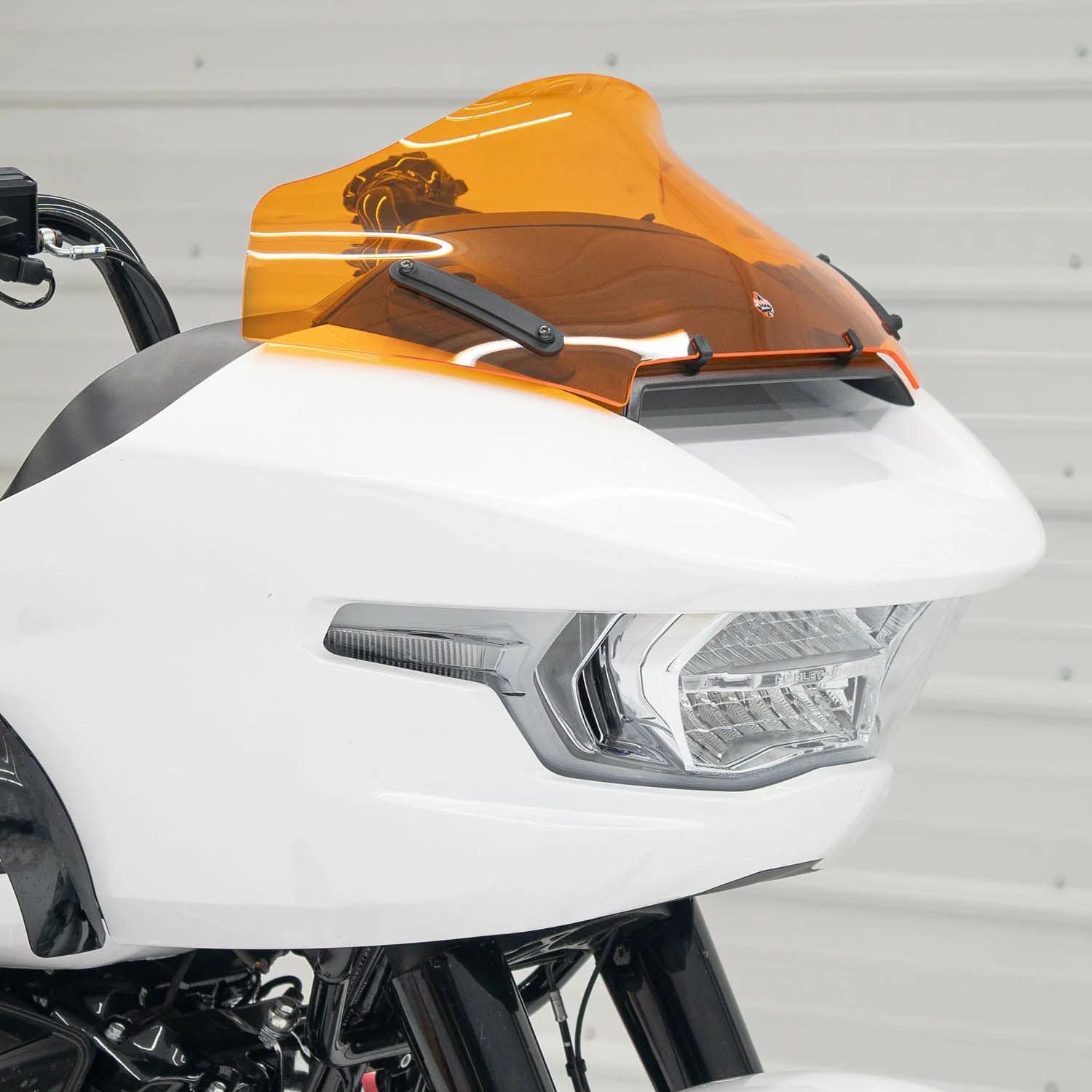 クロックワークス Kolor FLAREウインドシールド 10インチ オレンジ