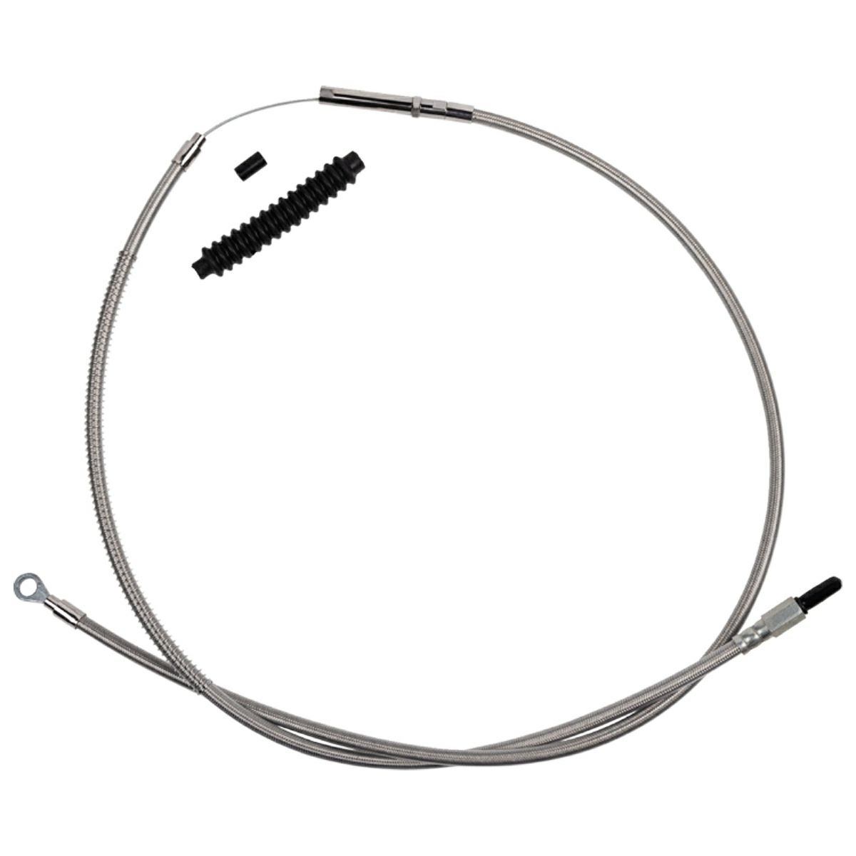 M8 ファットボーイ、ストリートボブ、スタンダード 標準長ワンピースクラッチケーブル 70インチ (ステンレス) BARNETT2