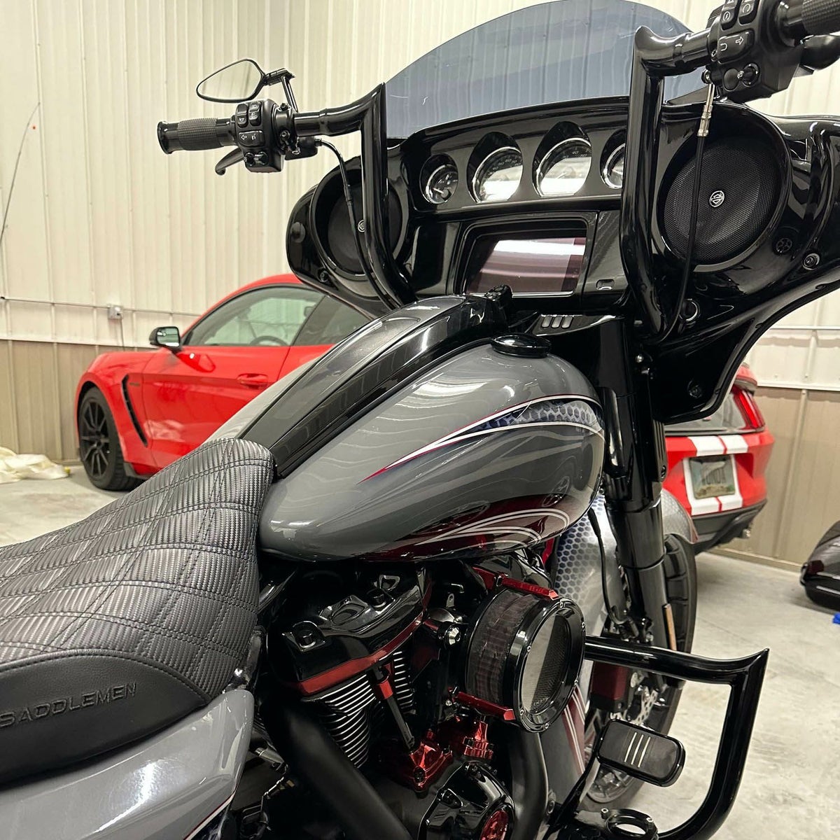 2024以降 ストリートグライド VILLAIN ハンドルバー (ブラック) Siouxicide Choppers6