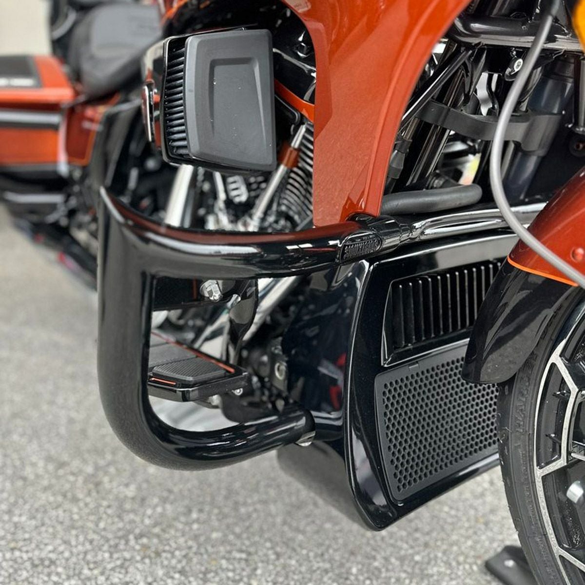 ハーレー、ツーリング用チョップド エンジンガード｜ハーレーカスタム