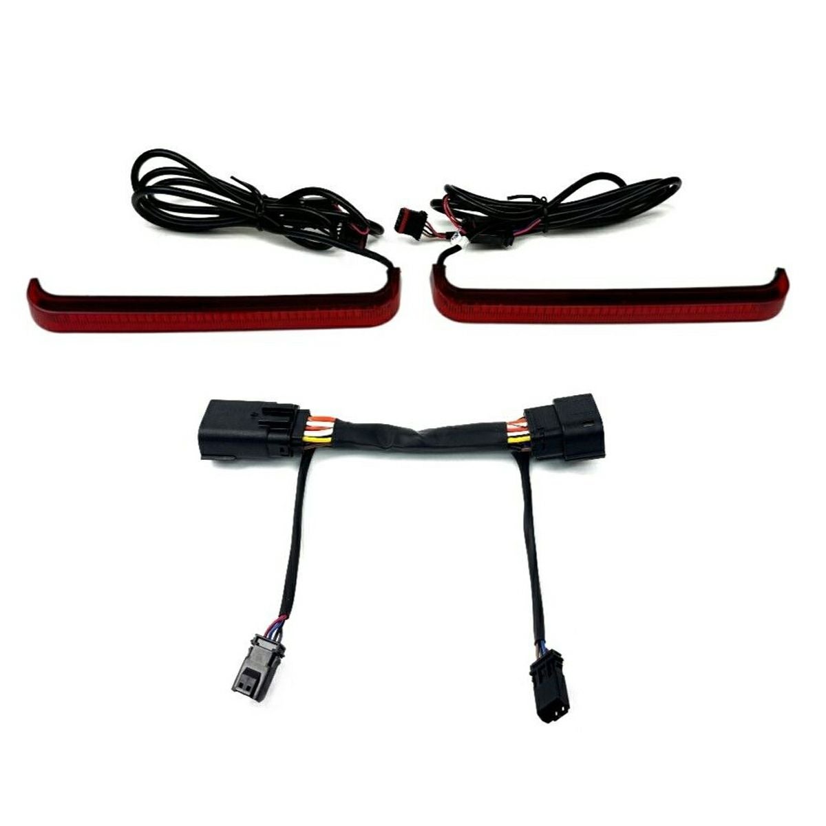 2024以降 ロードグライド、ストリートグライド ロープロファイル・サドルバッグライト (レッドレンズ) Custom Dynamics4