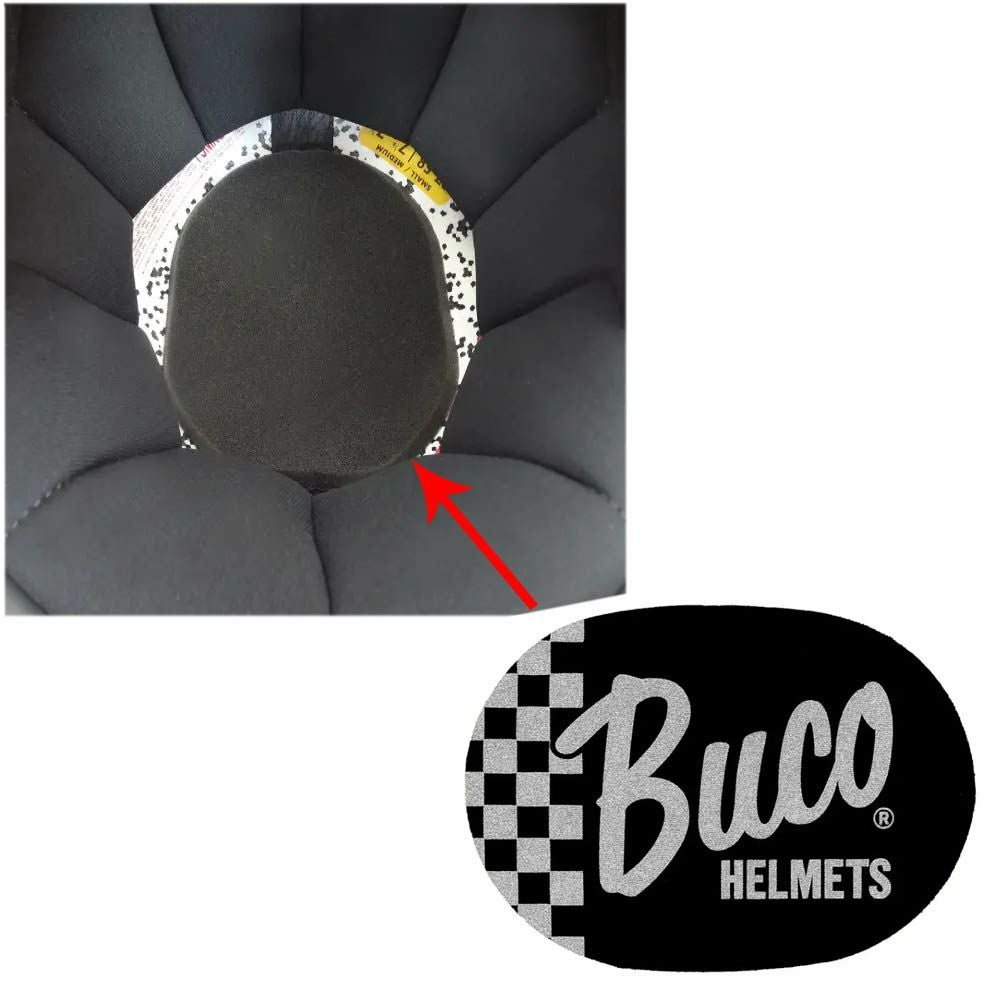 Buco ブコヘルメット 薄型インナーヘッドパッド チェッカーデザイン